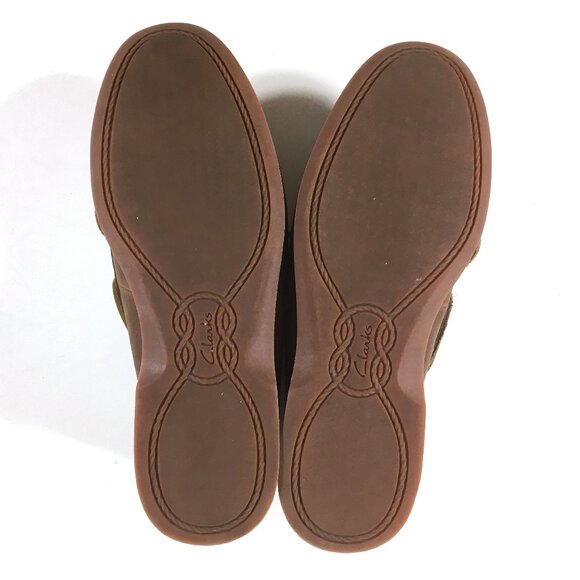 Clarks Port View Slip On Boat Shoes Mens Size 10.5 M Brown Leather 11826 main image 5